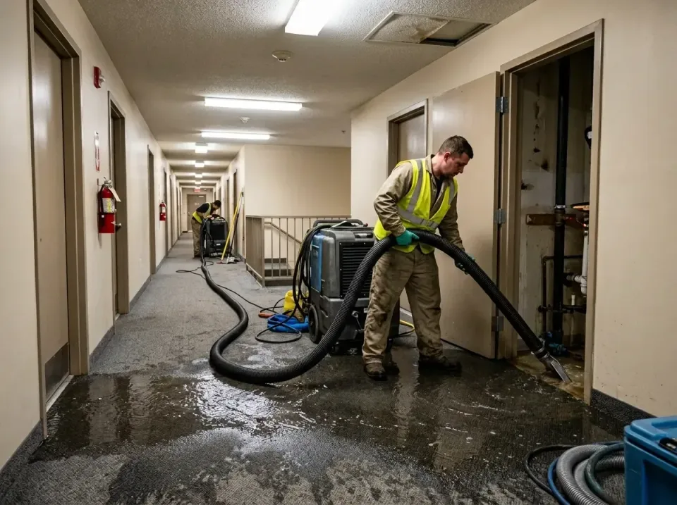 multi-unit-apartment-hallway-f-005 — frequently asked questions, Emergency Burst Pipe Water Extraction & Removal in Mount Po…